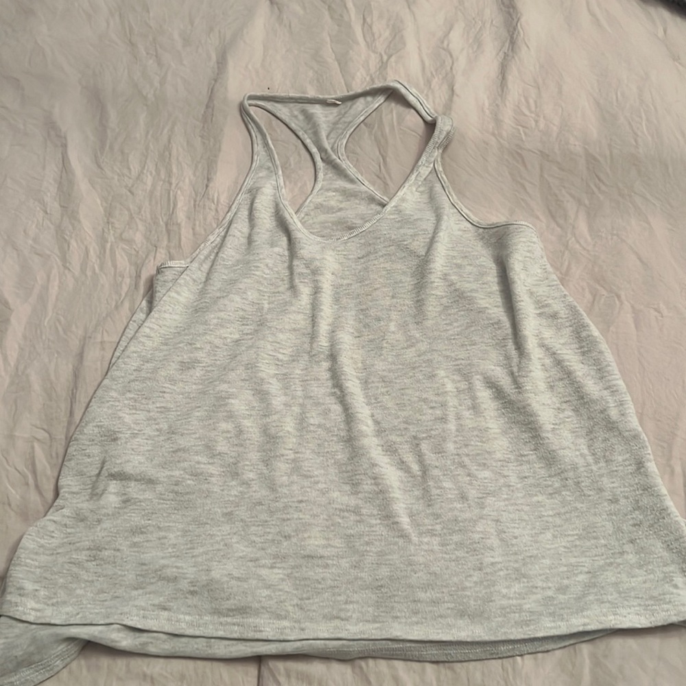 Alo yoga heather grey top size medium